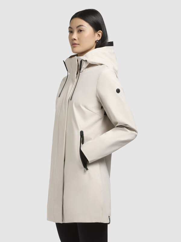 khujo Funkcionalen plašč 'Izaf3' bela / naravno bela