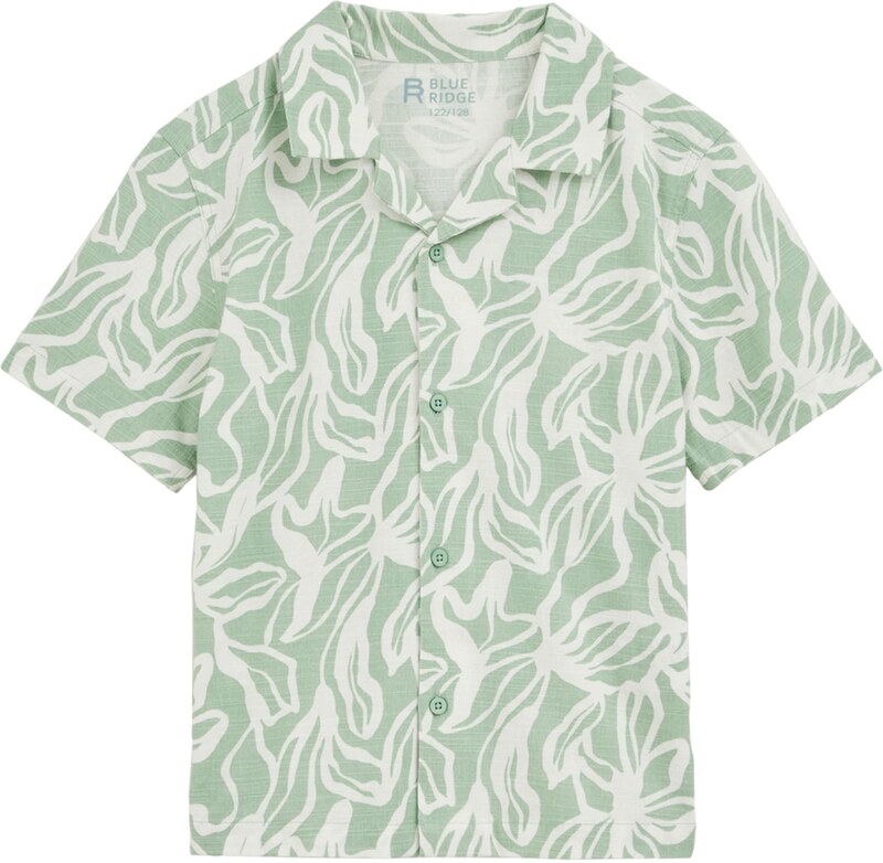 WE Fashion Srajca svetlo zelena / bela