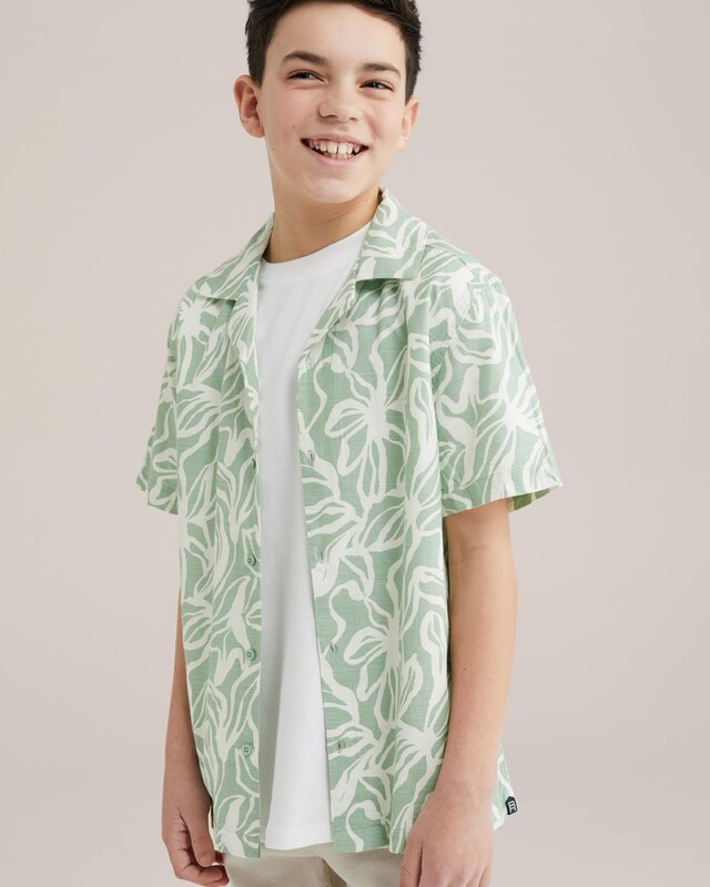 WE Fashion Srajca svetlo zelena / bela