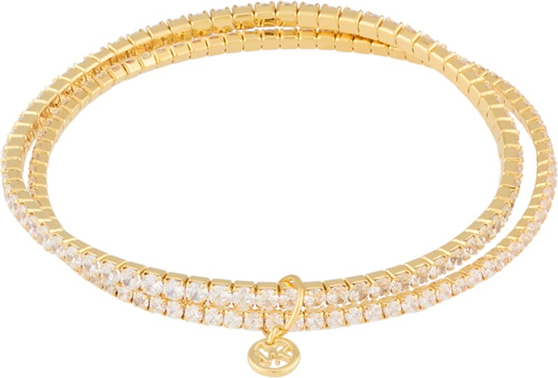 MICHAEL Michael Kors Zapestnica 'BRILLIANCE' zlata / transparentna