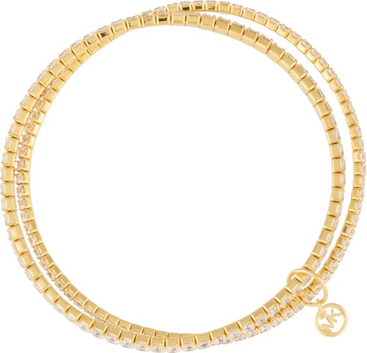 MICHAEL Michael Kors Zapestnica 'BRILLIANCE' zlata / transparentna