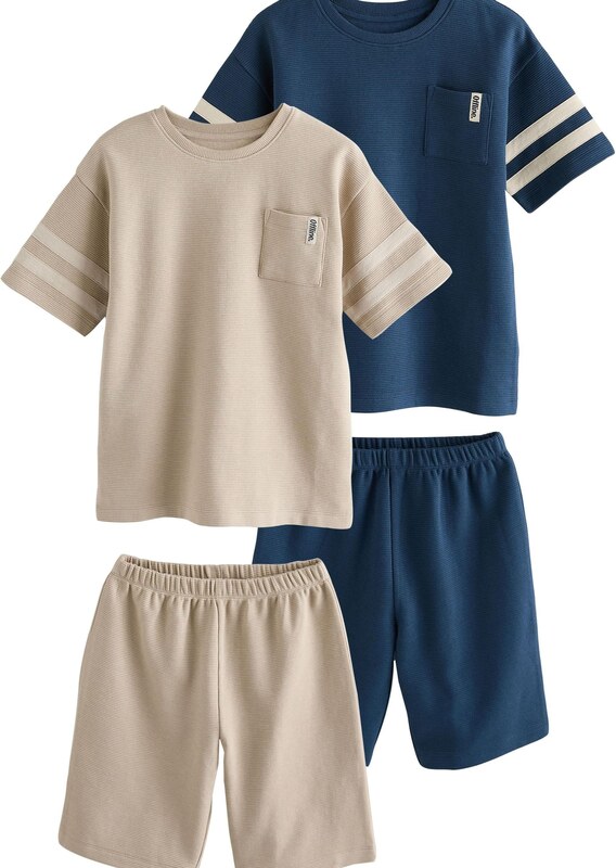 Next Pižama bež / mornarska