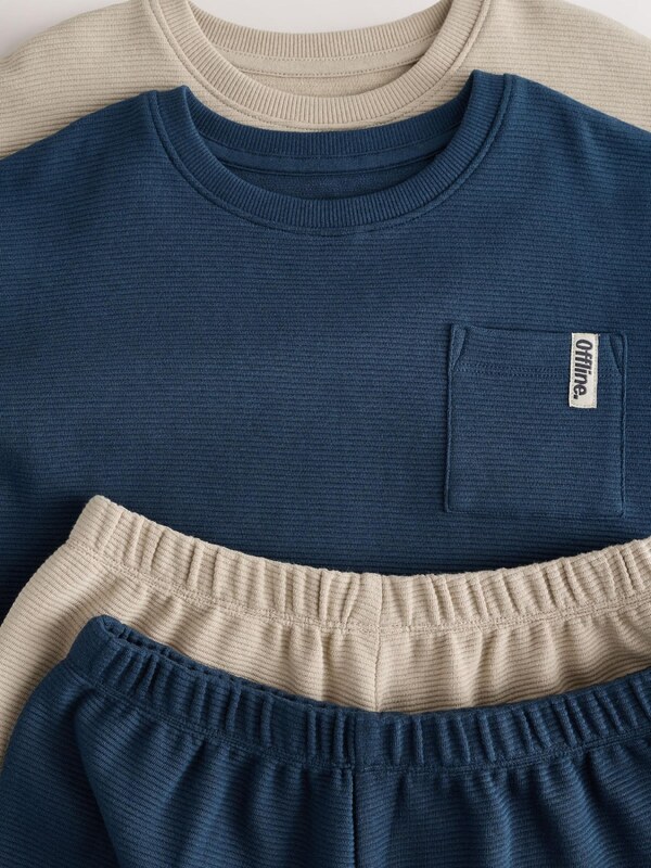 Next Pižama bež / mornarska