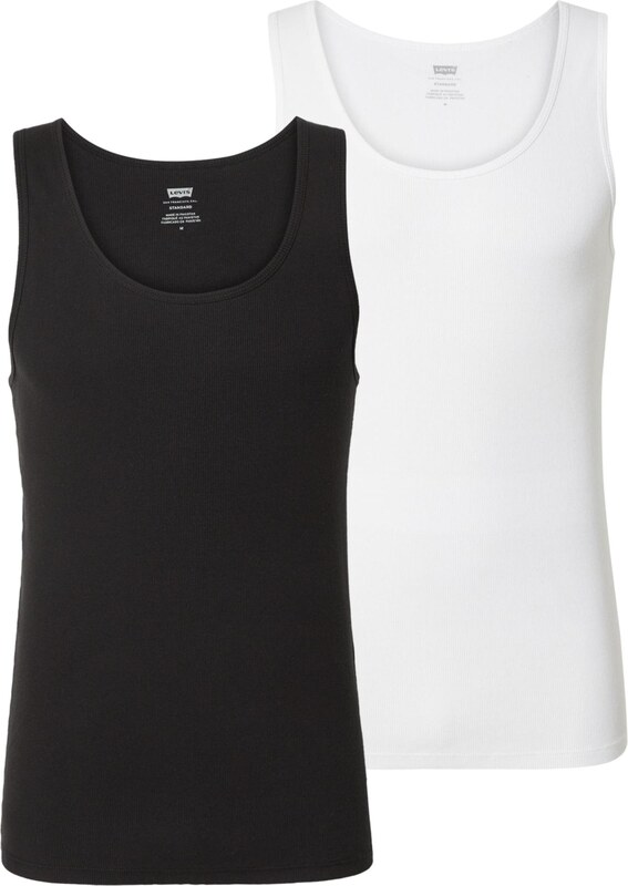 LEVI'S  Majica 'Levi's Pride Rib Tank - 2 Pack' črna / bela