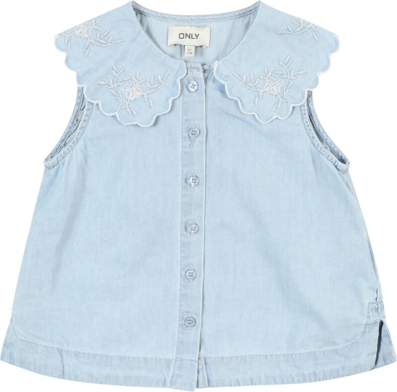 Only Mini Bluza 'KMGBEA' svetlo modra / bela