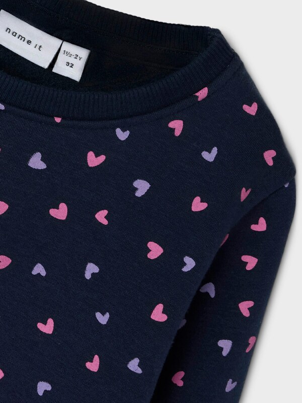 NAME IT Majica 'Davina' safir / lila / svetlo roza