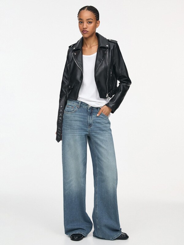 Pull&Bear Kavbojke moder denim