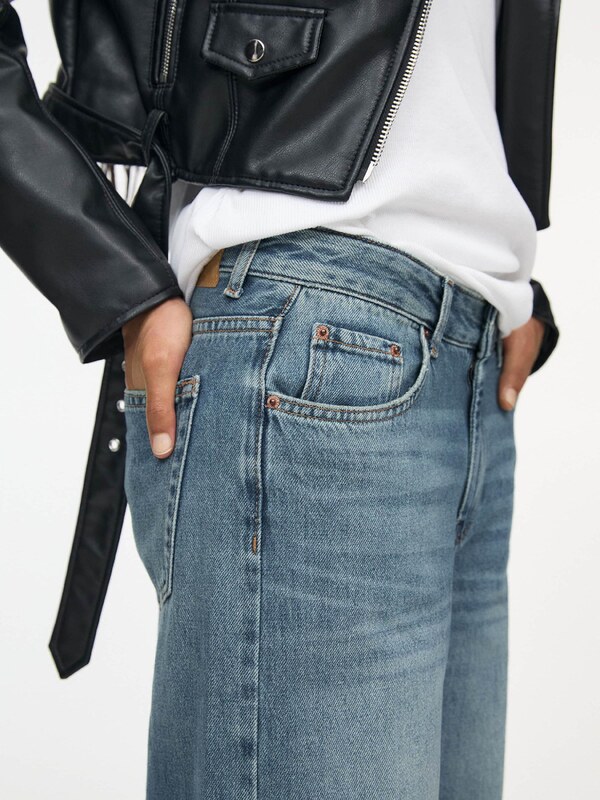 Pull&Bear Kavbojke moder denim