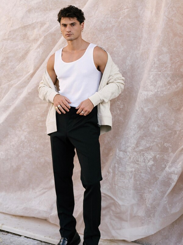 BOSS Hlače na rob 'Genius' črna