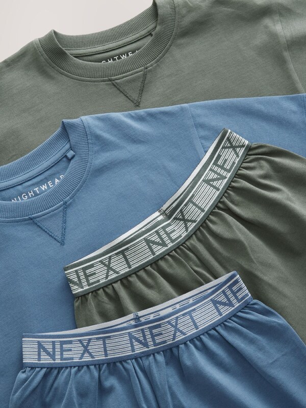 Next Pižama nebeško modra / temno zelena