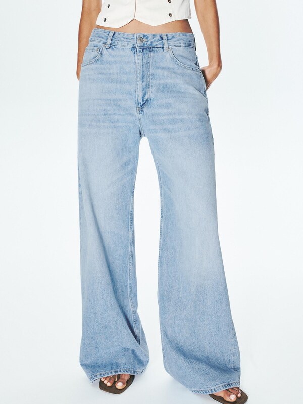 Pull&Bear Kavbojke moder denim