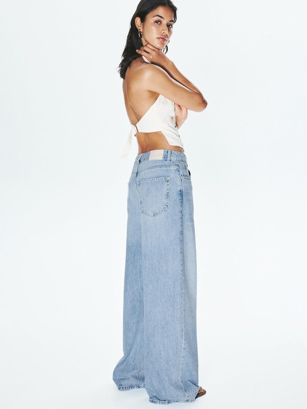 Pull&Bear Kavbojke moder denim