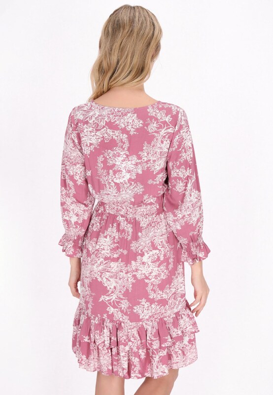 Usha Obleka roza / bela