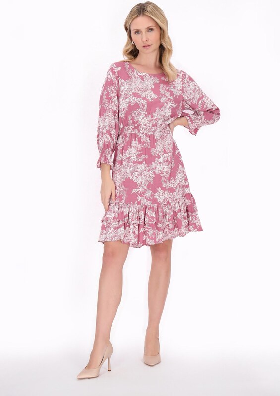 Usha Obleka roza / bela