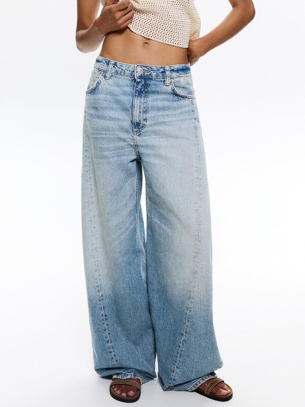 Pull&Bear Kavbojke moder denim