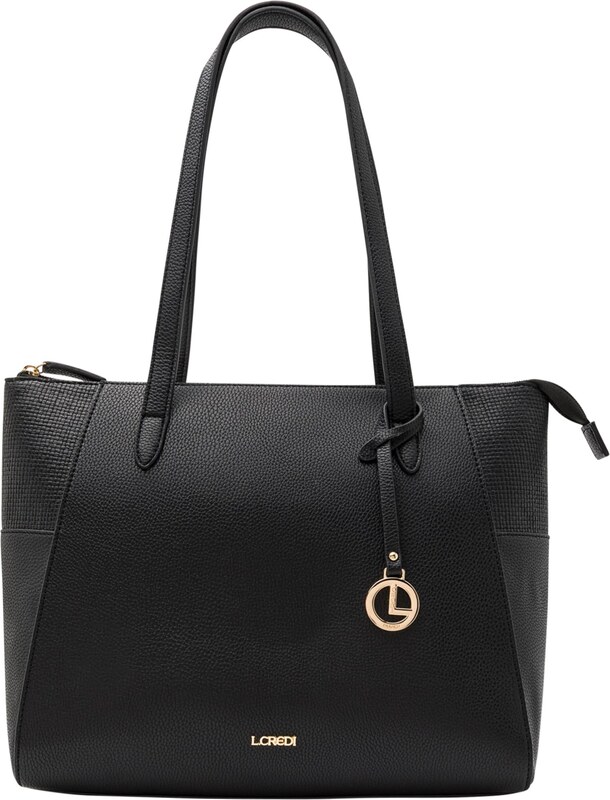 L.CREDI Nakupovalna torba 'Marlies' črna