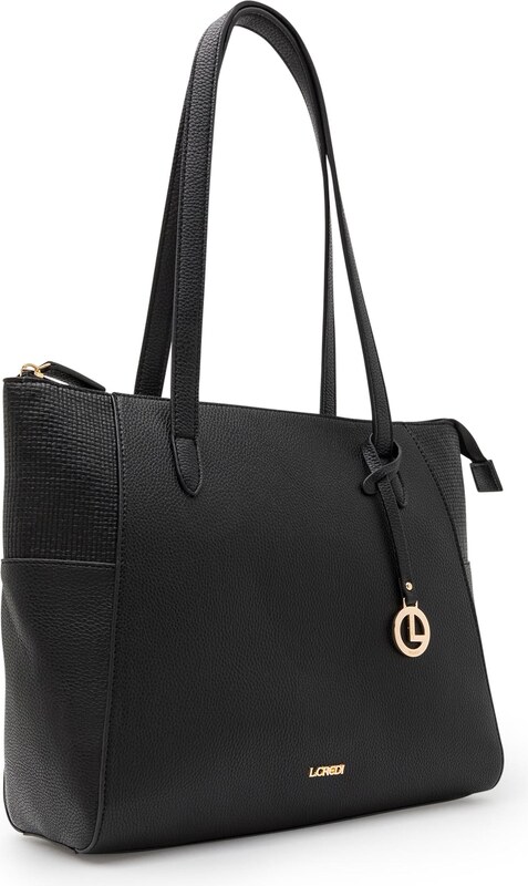 L.CREDI Nakupovalna torba 'Marlies' črna