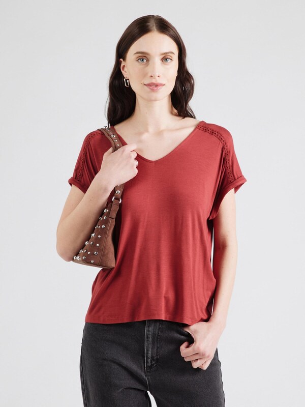 VERO MODA Majica 'VMVANESSA' rjasto rjava