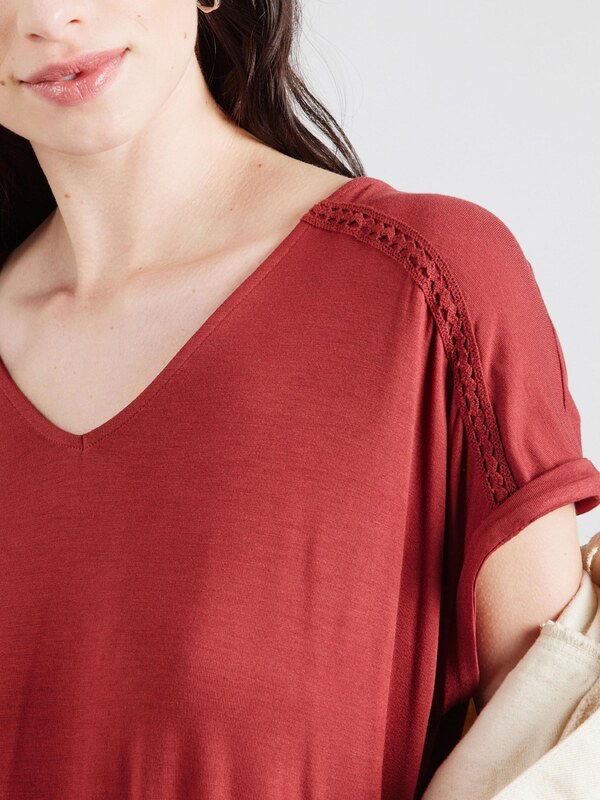 VERO MODA Majica 'VMVANESSA' rjasto rjava