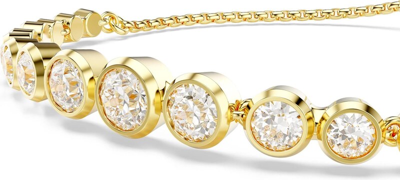 Swarovski Zapestnica 'Imber' zlata / transparentna