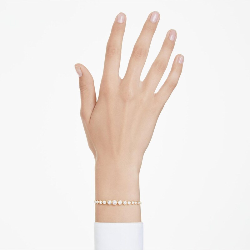 Swarovski Zapestnica 'Imber' zlata / transparentna