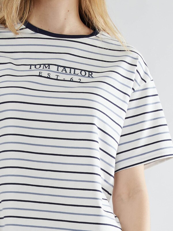 TOM TAILOR Kratke hlače za spanje 'Charlotte' mornarska / safir / bela