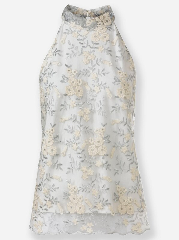 heine Top ecru / siva / srebrna