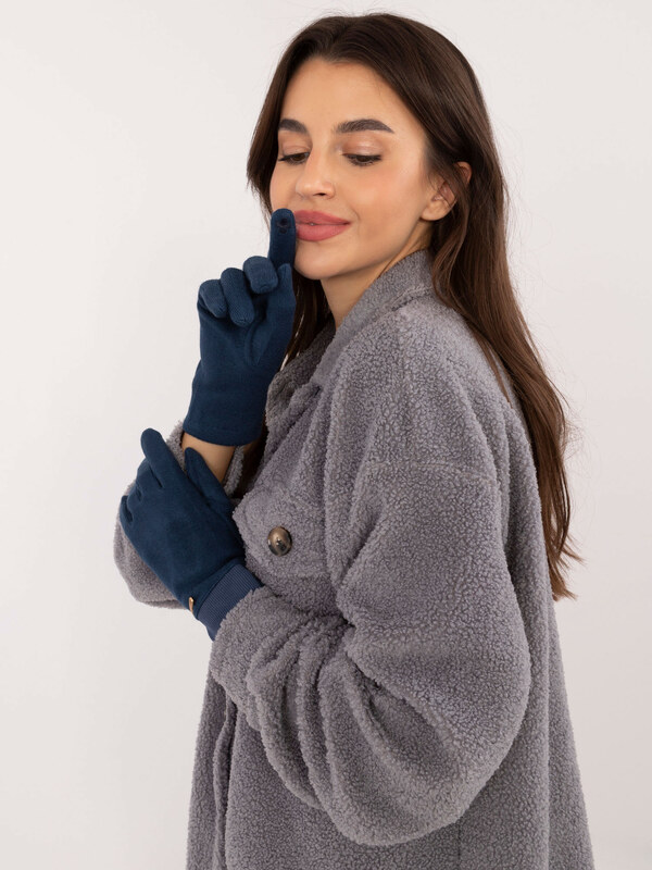 Wool Fashion Italia Gloves-AT-RK-23905.03X-marine