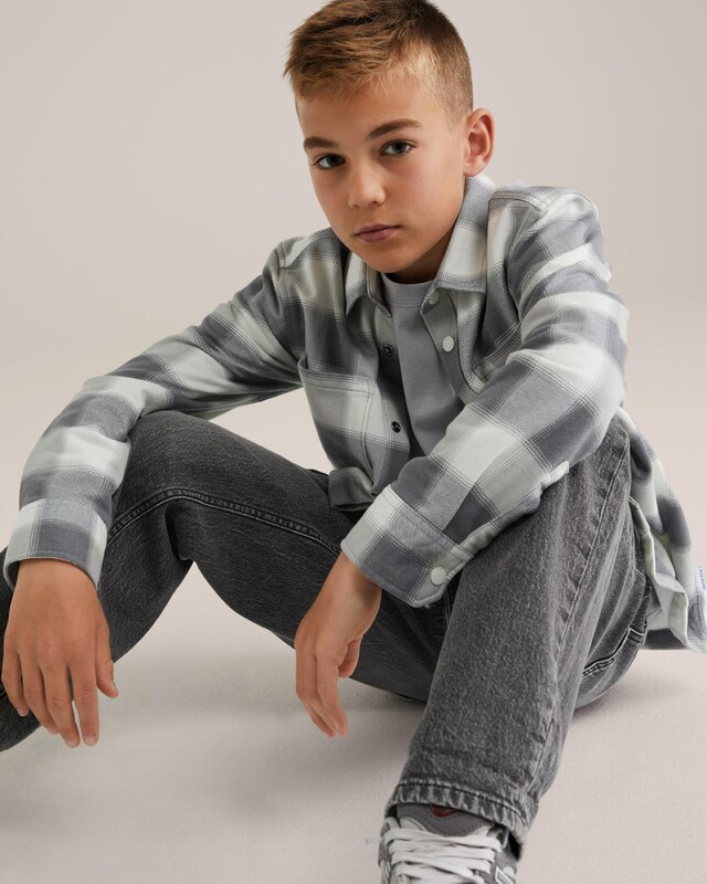 WE Fashion Srajca siva / svetlo siva