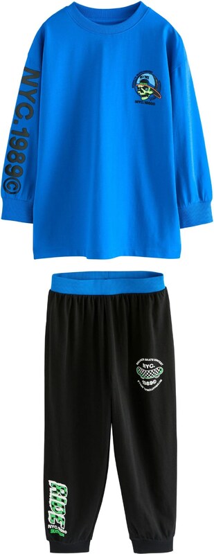 Next Pižama modra / jelka