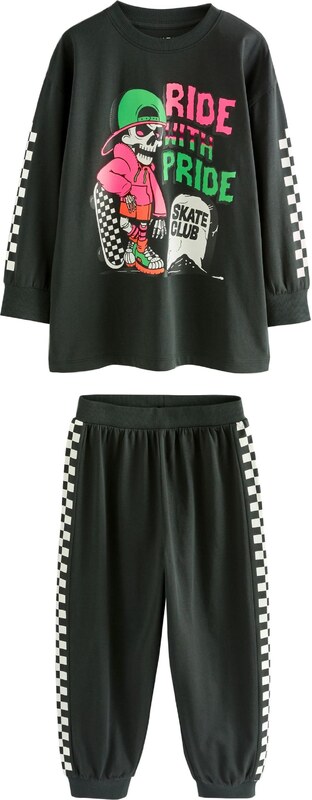 Next Pižama modra / jelka