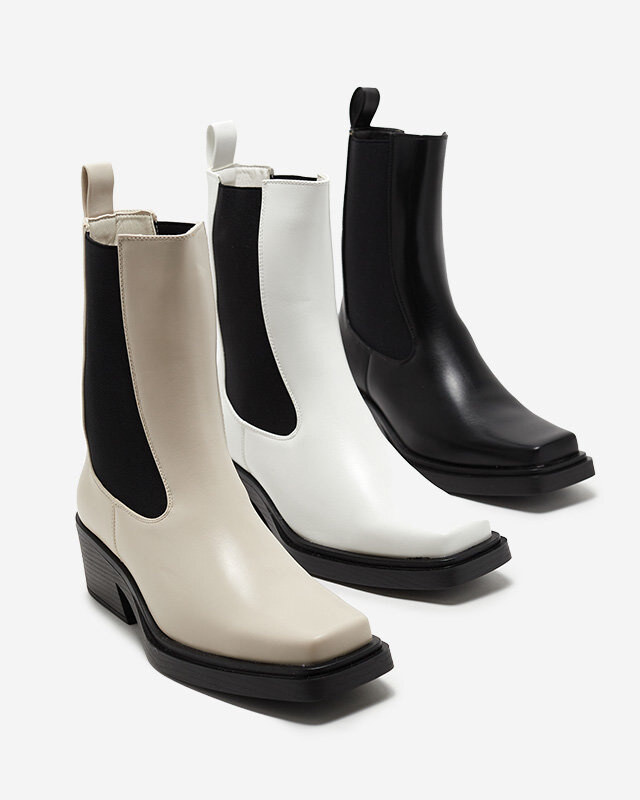Resti Beige women's high slip boots Darran - Footwear