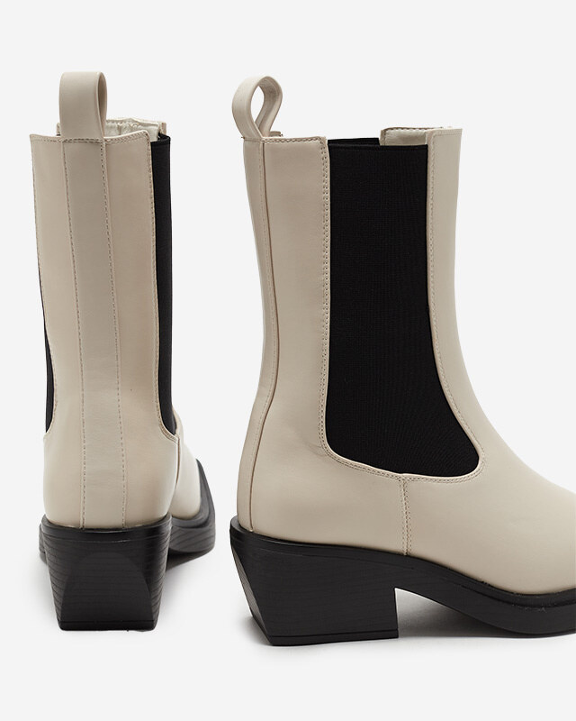 Resti Beige women's high slip boots Darran - Footwear