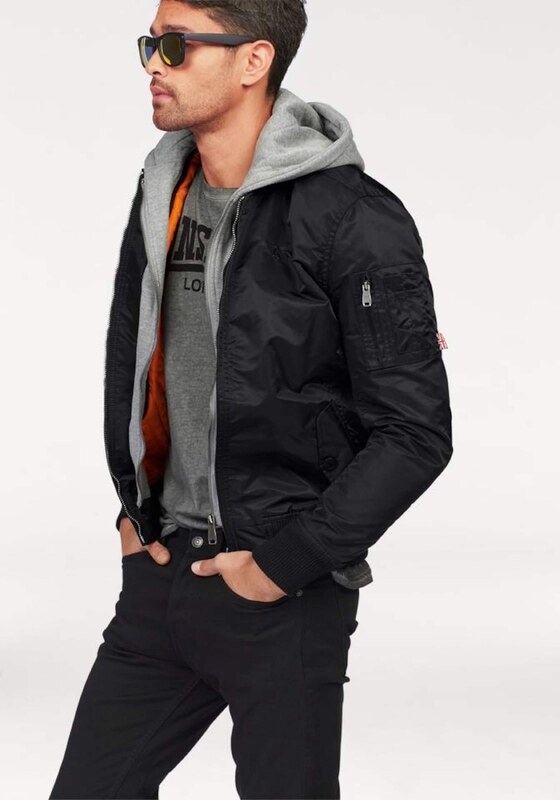 LONSDALE Prehodna jakna svetlo siva / črna