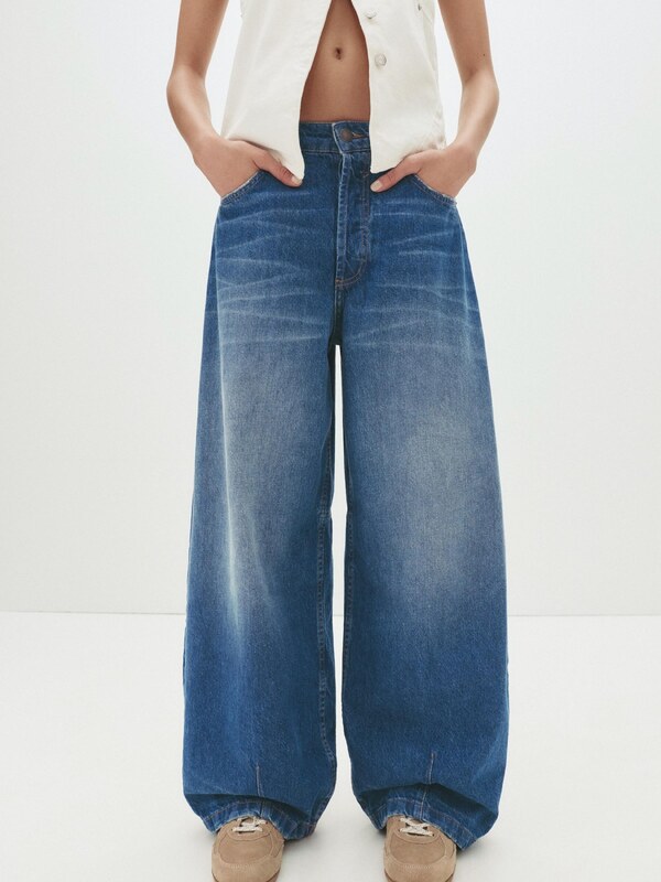 Pull&Bear Kavbojke modra