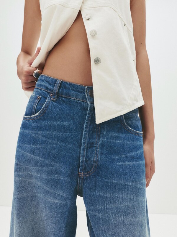 Pull&Bear Kavbojke modra