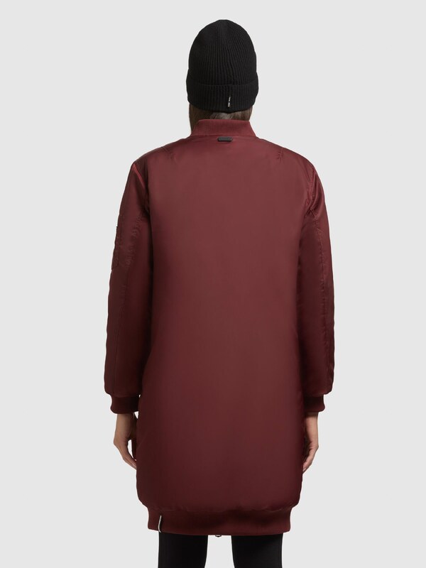 khujo Prehoden plašč 'LULU' vinsko rdeča