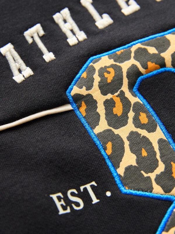 Next Majica temno modra / rjava / temno rumena / črna / naravno bela