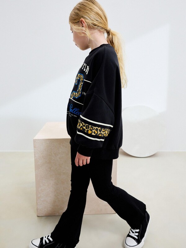 Next Majica temno modra / rjava / temno rumena / črna / naravno bela