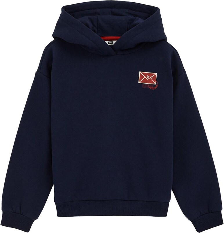 WE Fashion Majica temno modra / svetlo roza / vinsko rdeča / bela