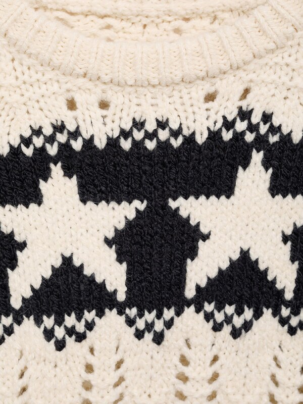 MANGO KIDS Pulover 'City' črna / volneno bela