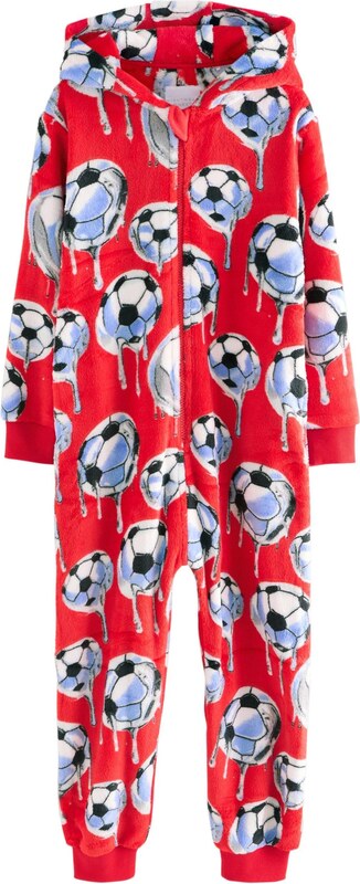 Next Pižama modra / siva / rdeča / bela