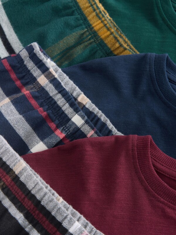 Next Pižama mornarska / rumena / temno zelena / bordo / bela