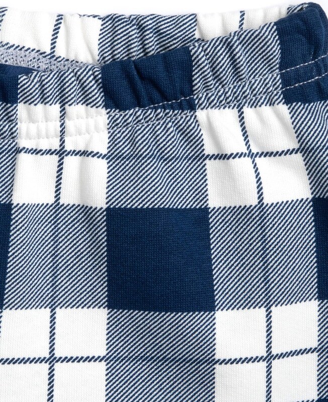 Chicco Pižama modra / rjava / bela