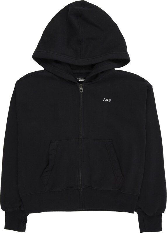 Abercrombie & Fitch Jopa na zadrgo 'ESSENTIAL' črna