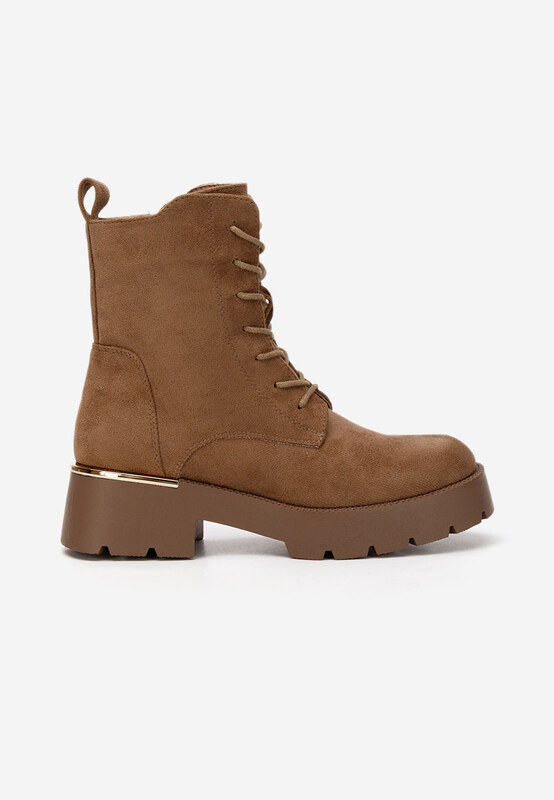 Zapatos Gležnjarji z vezalkami Maxine V2 rjava