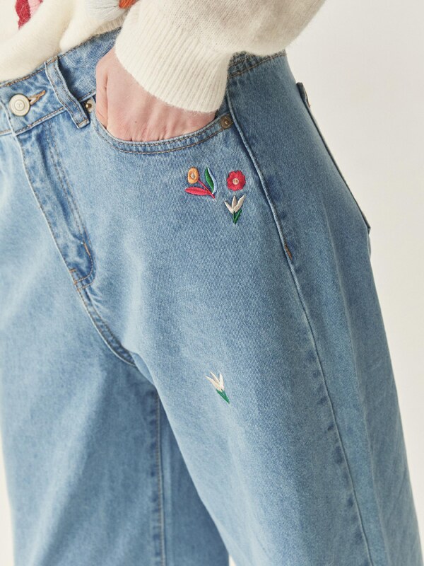 TATUUM Kavbojke moder denim