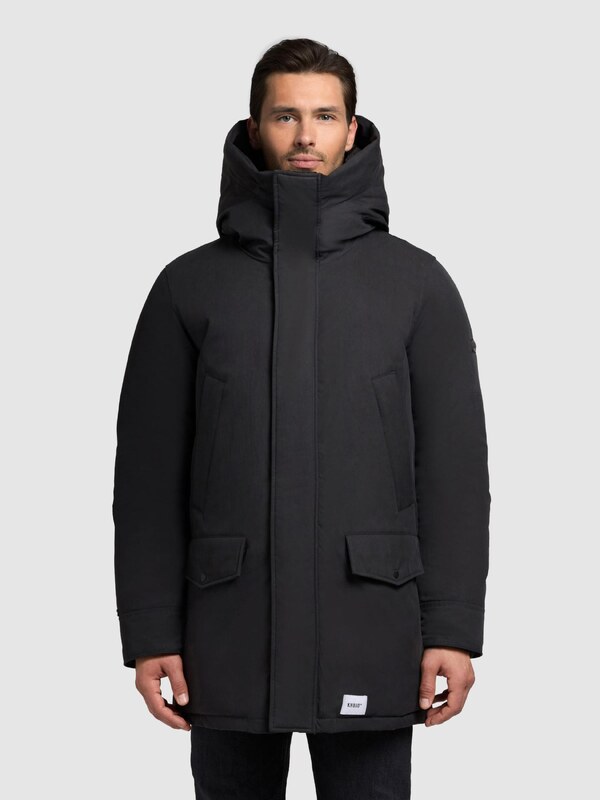 khujo Zimska jakna 'KIRK' siva / temno siva