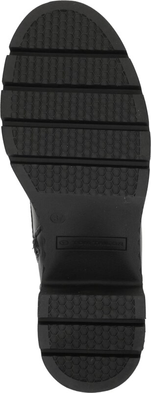 TOM TAILOR Gležnarji z vezalkami črna