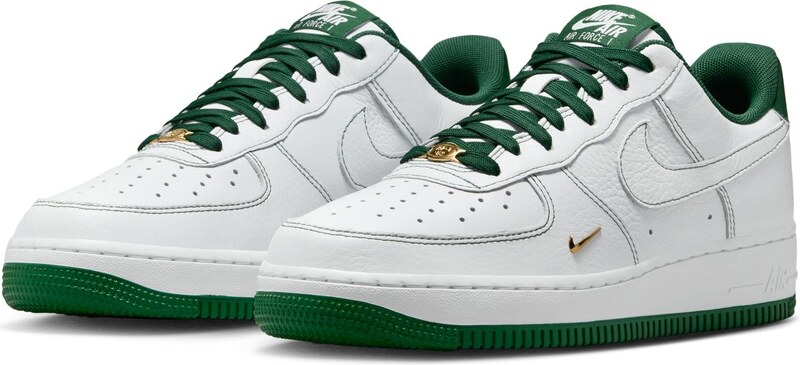 Nike Air Force 1 '07 Mini Jewel "White Gorge Green" Wmns - Ženske - Superge Nike - Bela - IB6543-102